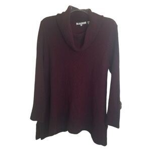 Women's Burgundy Cotton Sweater.  B4